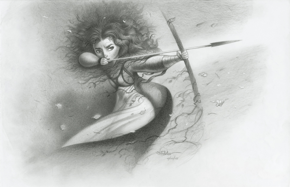 Steve Pilcher
Merida
Brave, 2012
Pencil on paper
ⓒDisney/Pixar