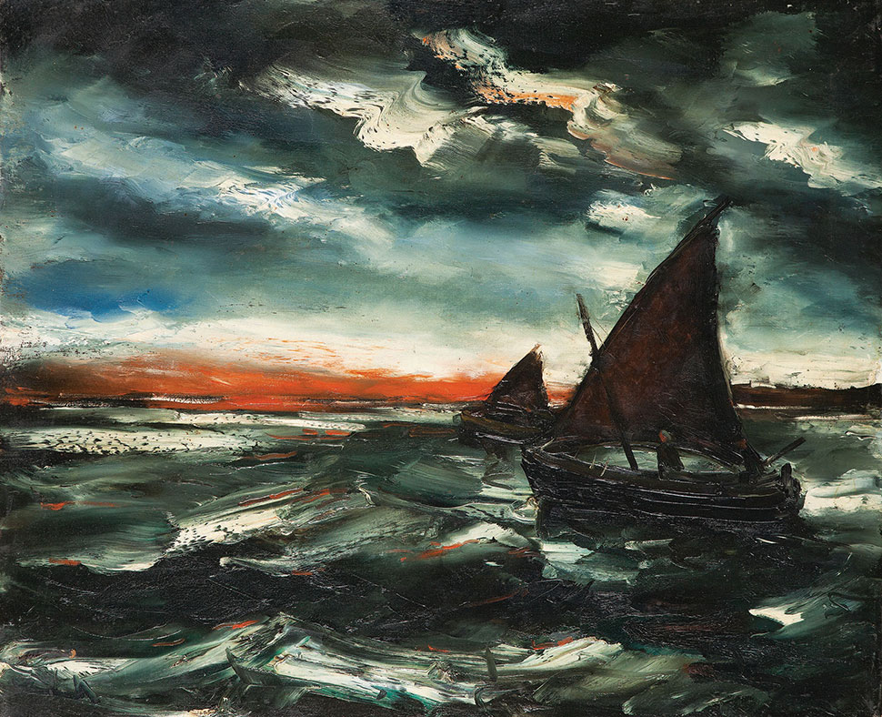 〈브르타뉴 어선의 귀환 (Retour de pêche. Bretagne)〉, 1947, oil on canvas, 60x73cm