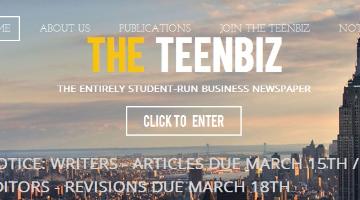 청소년 영자 비즈니스 신문, The TeenBiz 카피 에디터 모집