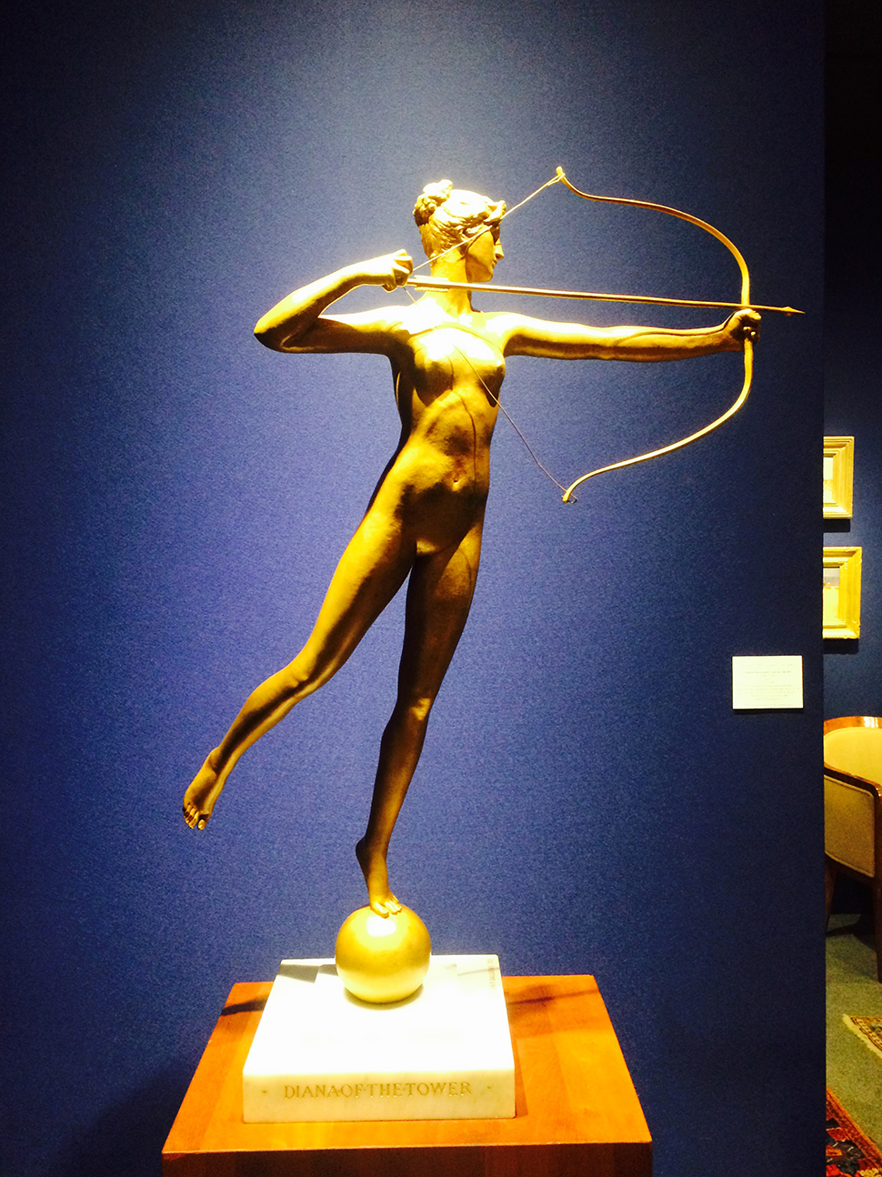 어거스터스 세인트 고든스(Augustus Saint-Gaudens, American, 1848-1907) 〈Diana〉의 축소판 작품 