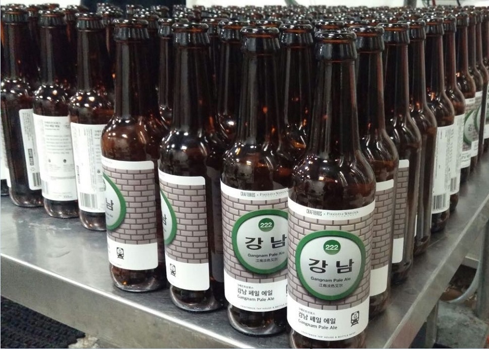 6월 출시 예정인 강남페일에어 병맥주