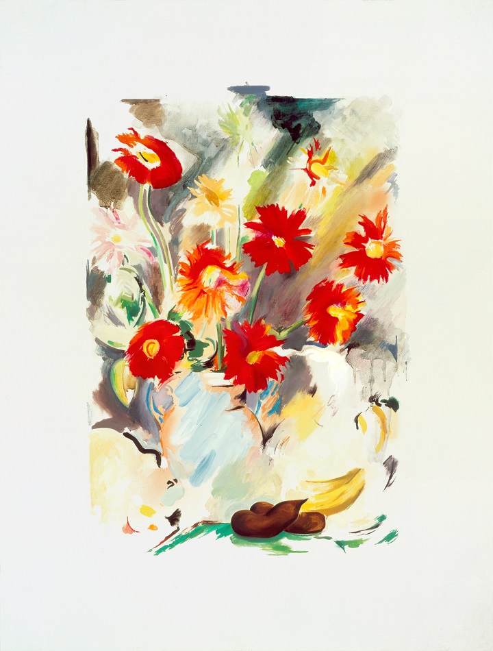 Flower-piece II, 1973, Oil on canvas, 95 x 72 cm, Hamilton Estate