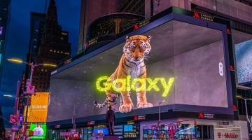 삼성전자, 전세계 곳곳서 ‘갤럭시 언팩 2022’ 3D 옥외광고 공개