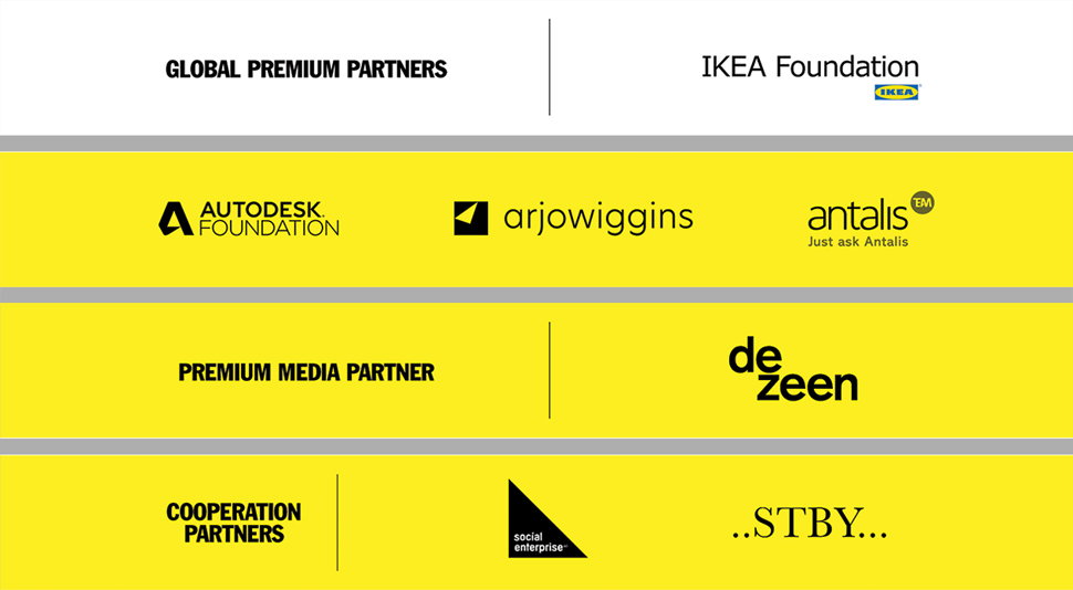 WDCD 공모전은 이케아, 오토데스크, 디즌(Dezzen), 위트랜스퍼(We Transfer)등 다양한 디자인 중심의 기업들이 파트너로 제휴되어 있다.