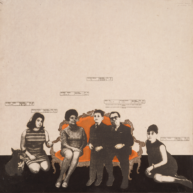노다 테츠야, 〈일기 1968년 9월 11일〉, 1968, 실크스크린, 목판, 82×82cm