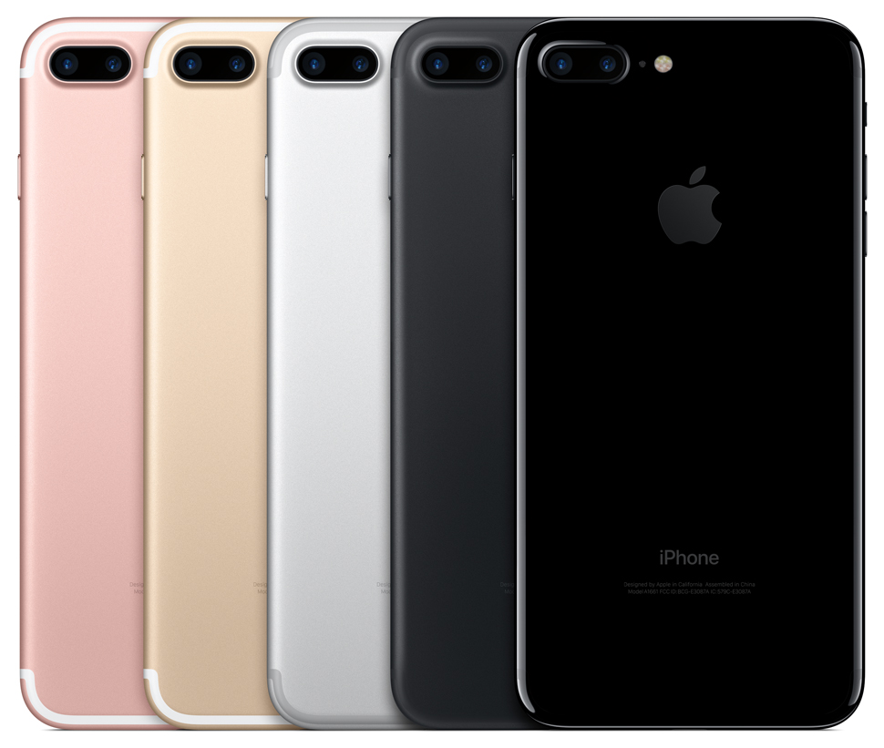 공개된 아이폰 7은 제트블랙 색상이 포함되어 총 5개의 색상으로 출시된다. (사진제공: Apple)