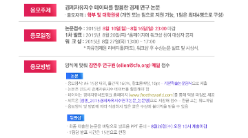 2015 경제자유지수 연구논문 공모전