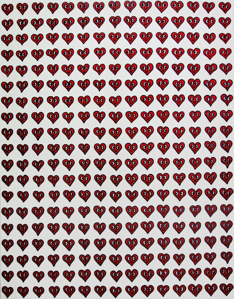 <Happy Heart>, Acryuc on canvas, 90x117cm, 2013 (사진제공: 이상미술연구소)