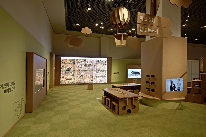 구글과 함께하는 반짝박물관 전경(사진제공: 국립중앙박물관)
