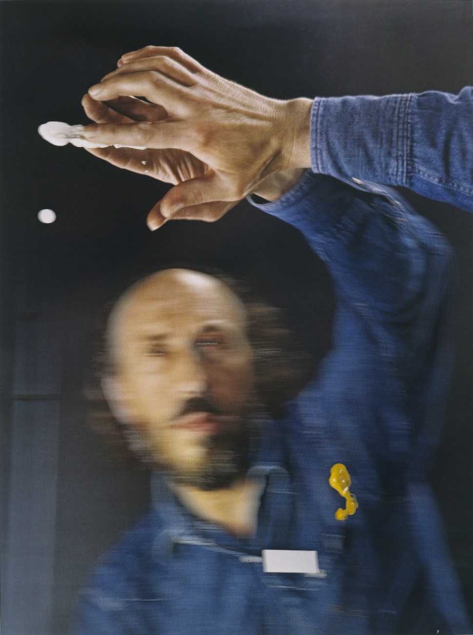 Palindrome, 1974, Lenticular acrylic, laminated on collotype in 5 colours, 60.9 x 45.7 cm, Hamilton Estate