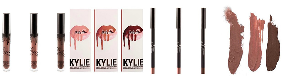 Kylie Jenner Lip Kit의 립글로스와 립라이너