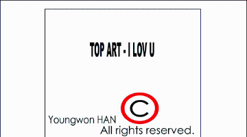 TOP ART R U HAPPY ?   I LOV U   I B.Live 행복하세요 ? 사랑합니다, 난 믿습니다