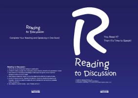 Reading to Discussion 표지 시안