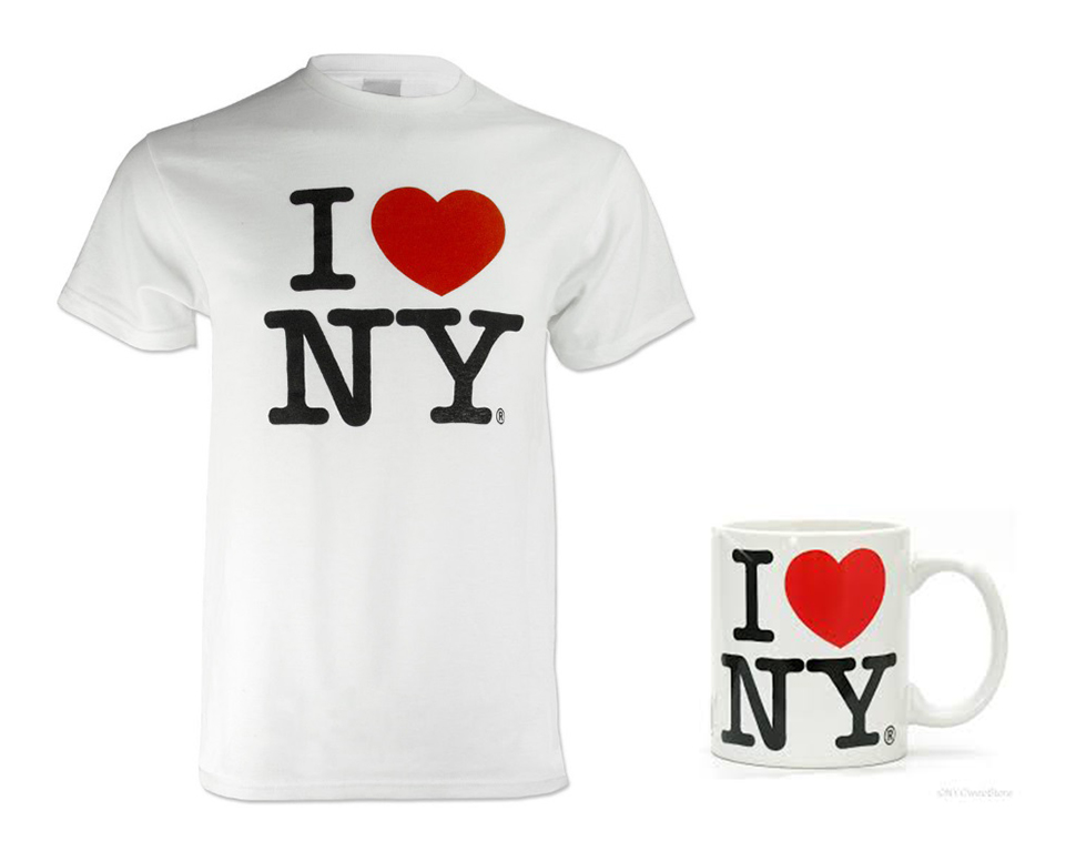 I♥NY 티셔츠와 머그컵