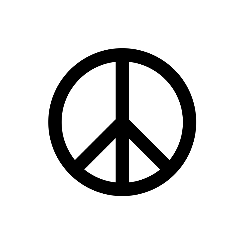 International Symbol for Peace, 1958. 정말, 이 아이콘이 간절하게 필요한 세상입니다. (이미지 출처: 위키피디아)