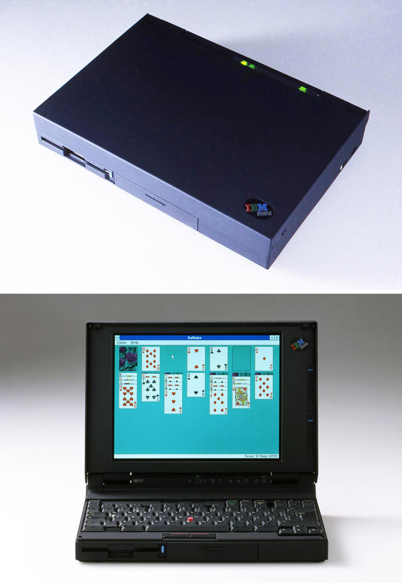 리처드 사퍼&카즈 야마사키(Kaz Yamasaki), 〈ThinkPad 700C〉, Laptop computer, 클라이언트: IBM, 1992