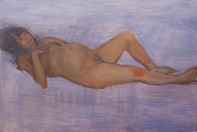 이제, <웃는 여자>, oil on canvas, 193.5x130cm, 2010 (사진제공: 케이크갤러리)