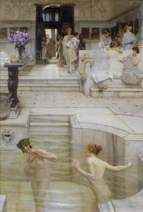 로렌스 앨마-태디마 SIR LAWRENCE ALMA-TADEMA (1836–1912)
좋아하는 풍습 
1909 / 나무에 유채 / 66 × 45.1 ㎝
A favourite custom 
1909 / oil paint on wood
Tate: Presented by the Trustees of the Chantrey Bequest 1909