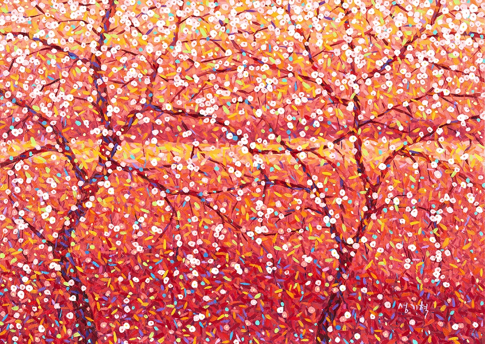Sweet Red-06 90.9X65.1Cm Acrylic on Canvas 2017(사진제공: 성기혁)