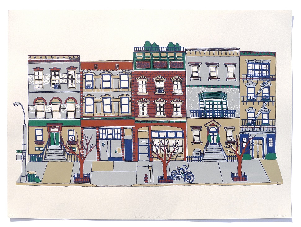 NYC Houses Print
