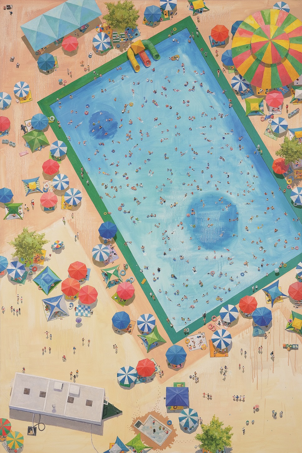 〈Swimming Pool〉, 194x130cm, oil on canvas, 2007