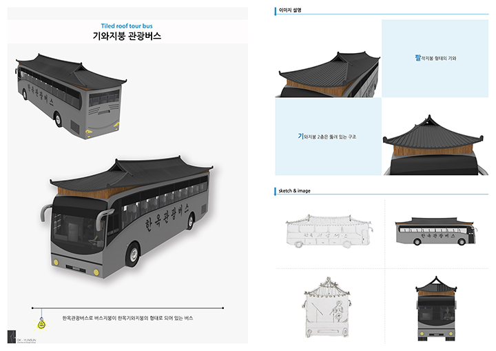 한옥 버스 디자인(사진제공: 옥윤선특허디자인그룹)