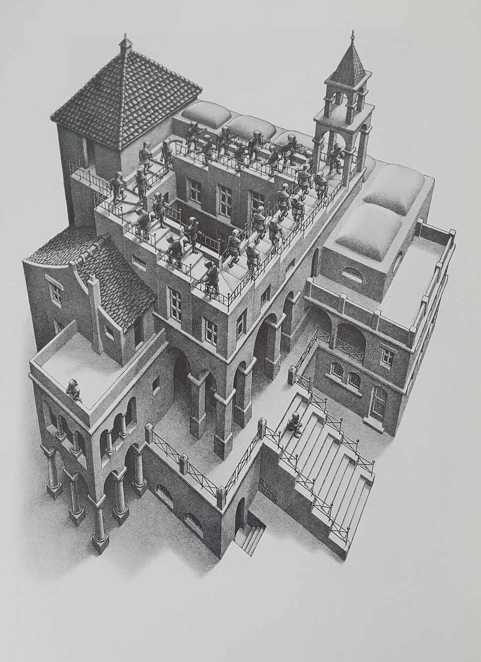 M. C. Escher, <Ascending and descending>
