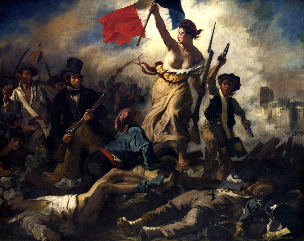 〈민중을 이끄는 자유의 여신〉(1830), 들라크루아