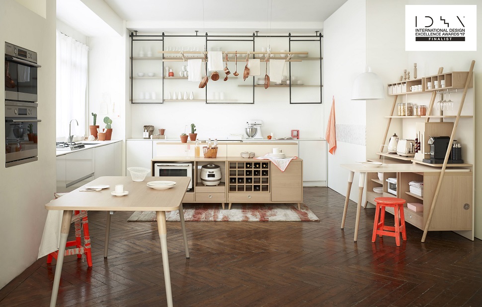 일룸이 2017 IDEA 디자인 어워드의 홈앤배스 부문에서 파이널리스트로 선정됐다. 사진은 홈카페 가구 레마 시리즈 (사진제공: 퍼시스그룹)