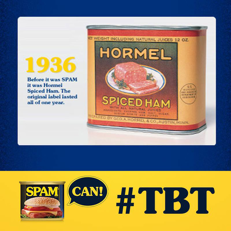 1936년에 탄생한 스팸의 원조, Hormel Spiced Ham
