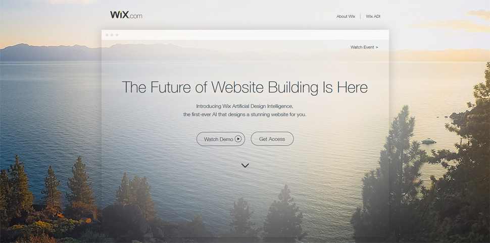 인공지능 기반 웹사이트 디자인 프로그램 'Wix ADI'