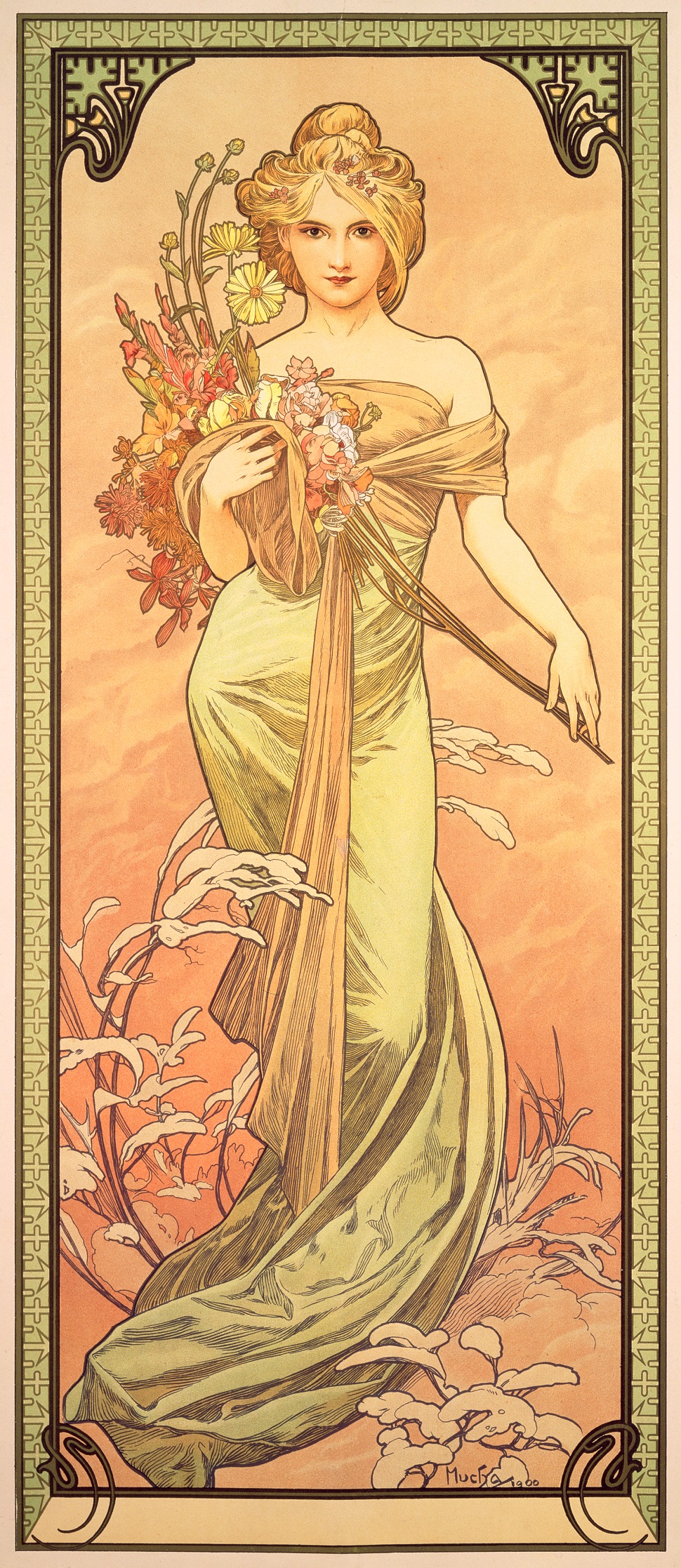 Alphonse Mucha, The Seasons: Spring, 1900
