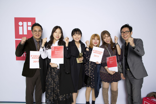 국내 대학 최초로 iF 디자인 어워드에서 골드를 수상한 주인공들이다.