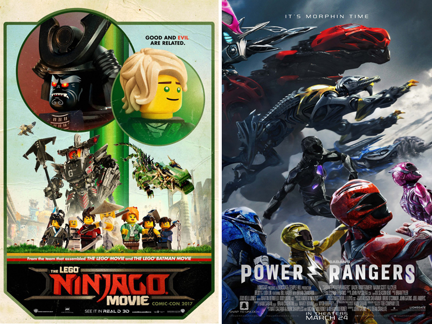 〈레고 닌자고 무비〉, 〈파워레인져스: 더 비기닝〉 영화 포스터