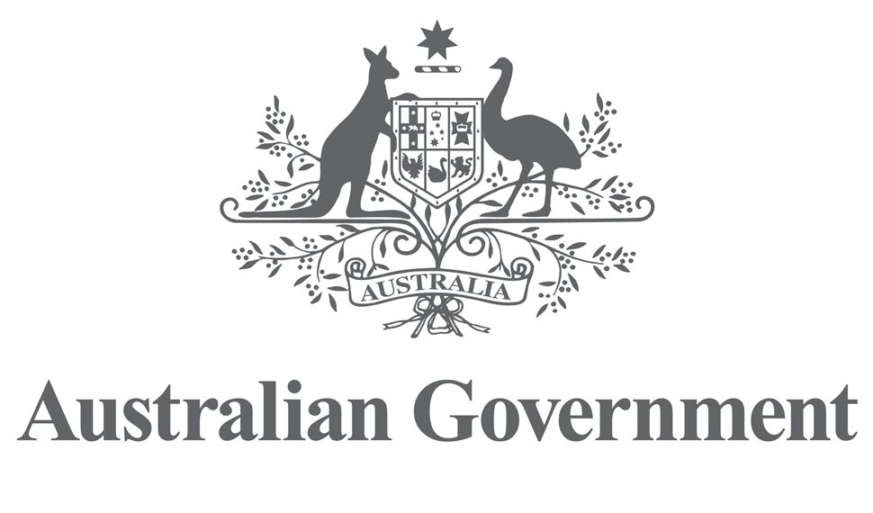 캥거루와 에뮤가 방패를 감싸고 있는 형태를 한 호주 정부상징